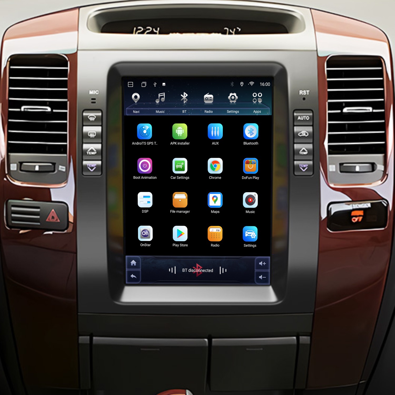 10.4″ For 2002-2009 Toyota Prado Lexus GX470 4+64GB CarPlay Car Stereo Radio GPS