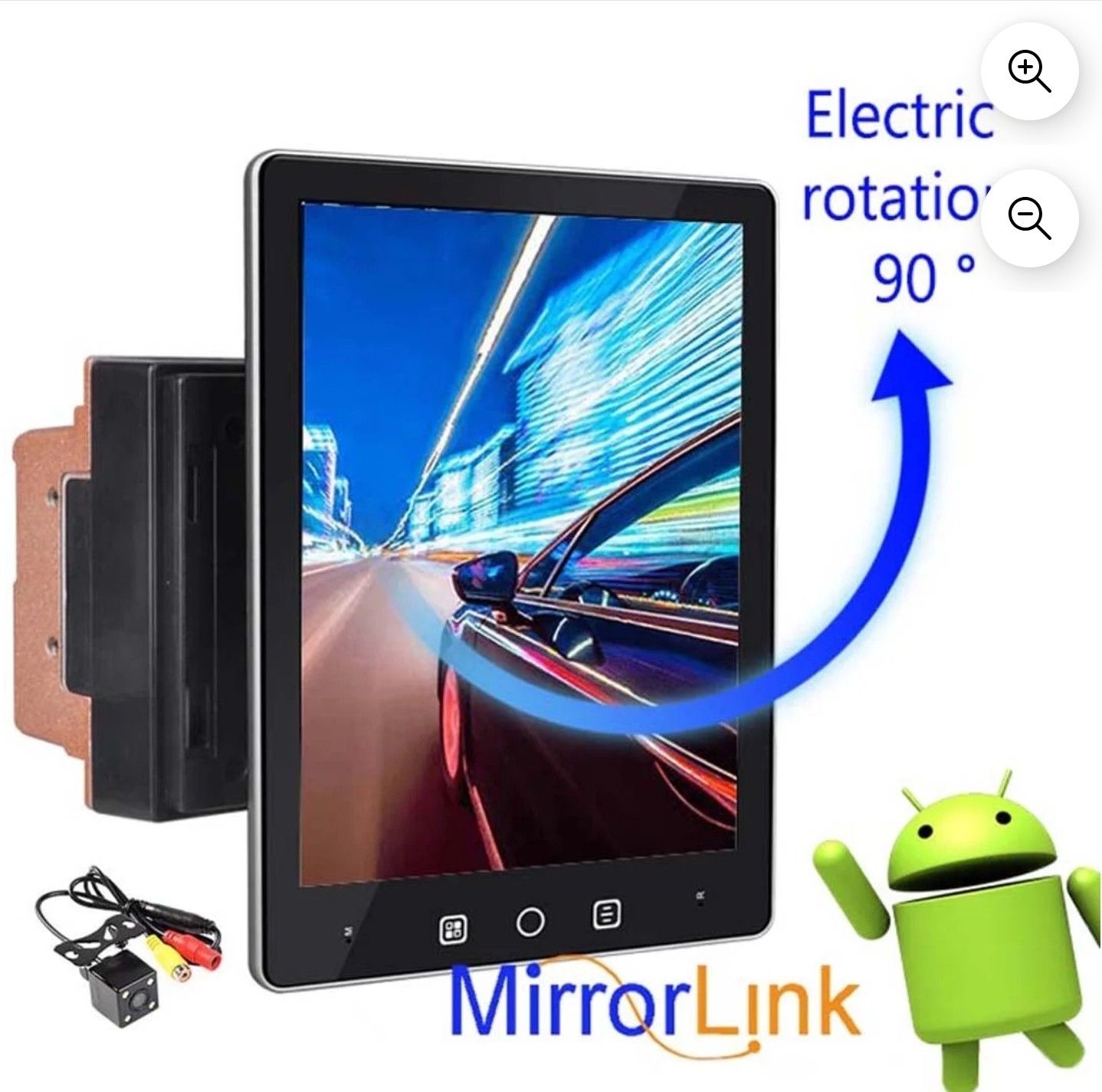 Double 2 Din Android Car Stereo Full Touchscreen Bluetooth 9.5″ inch Vertical…