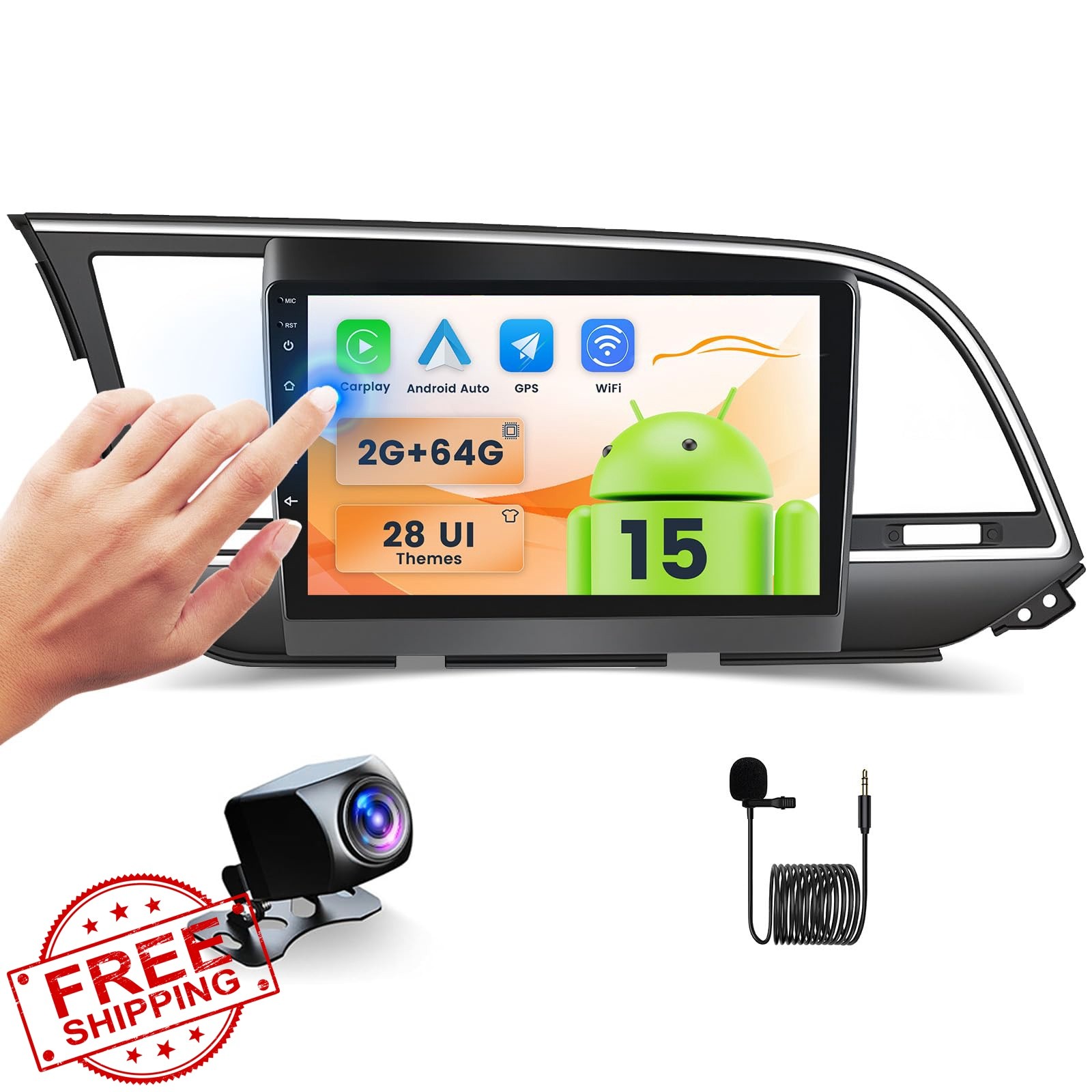 Fuluku car stereo Hyundai Elantra 2015-2018 2+64GB