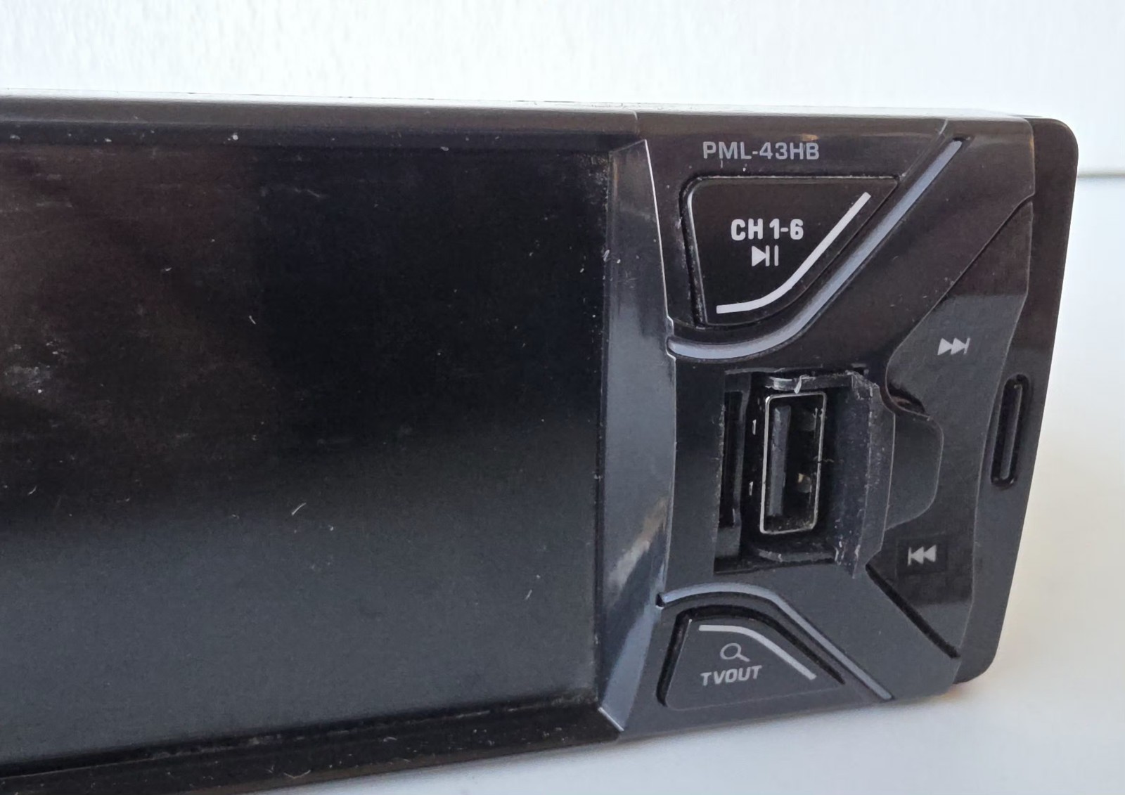 Power Acoustik PML-43HB Bluetooth Digital 1080P Multimedia Receiver Used