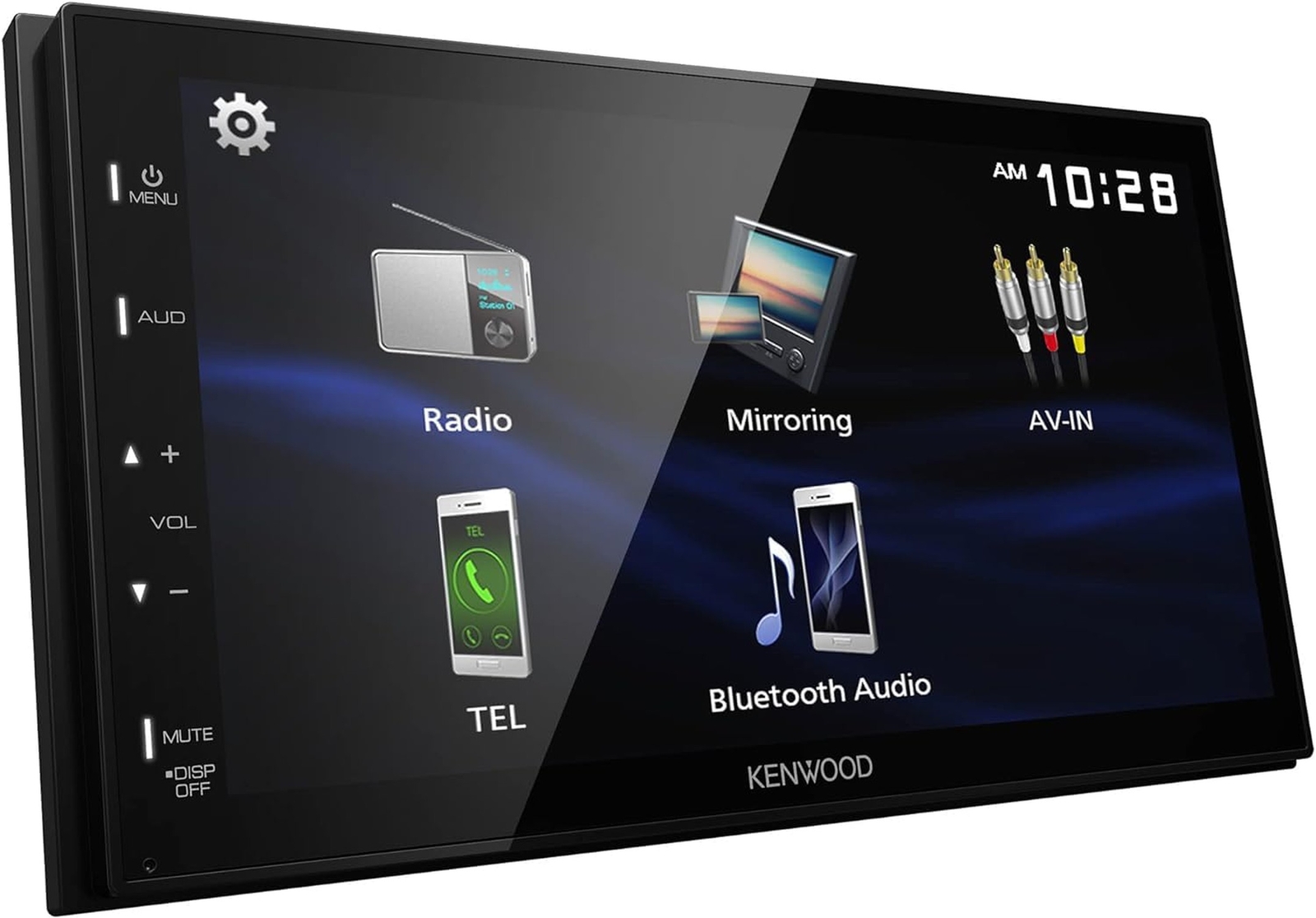 Kenwood DMX129BT 6.8″ FM FM BT Car Stereo + CMOS-230LP Rear View Camera