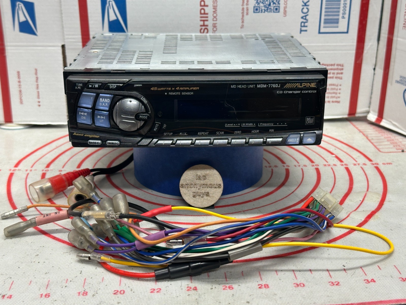 ALPINE # MDM-7760J JDM MiniDisc Deck Mini-BUS Vintage Old School RESTORED #02