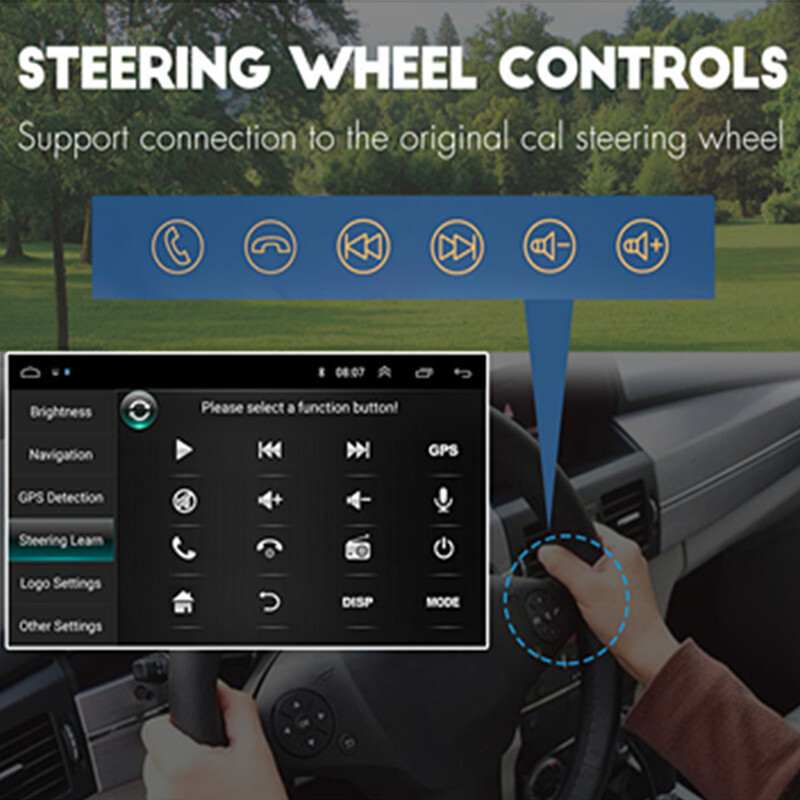 Double Din Car Stereo Radio Multimedia MP5 Player Bluetooth GPS WIFI Video 1+16G