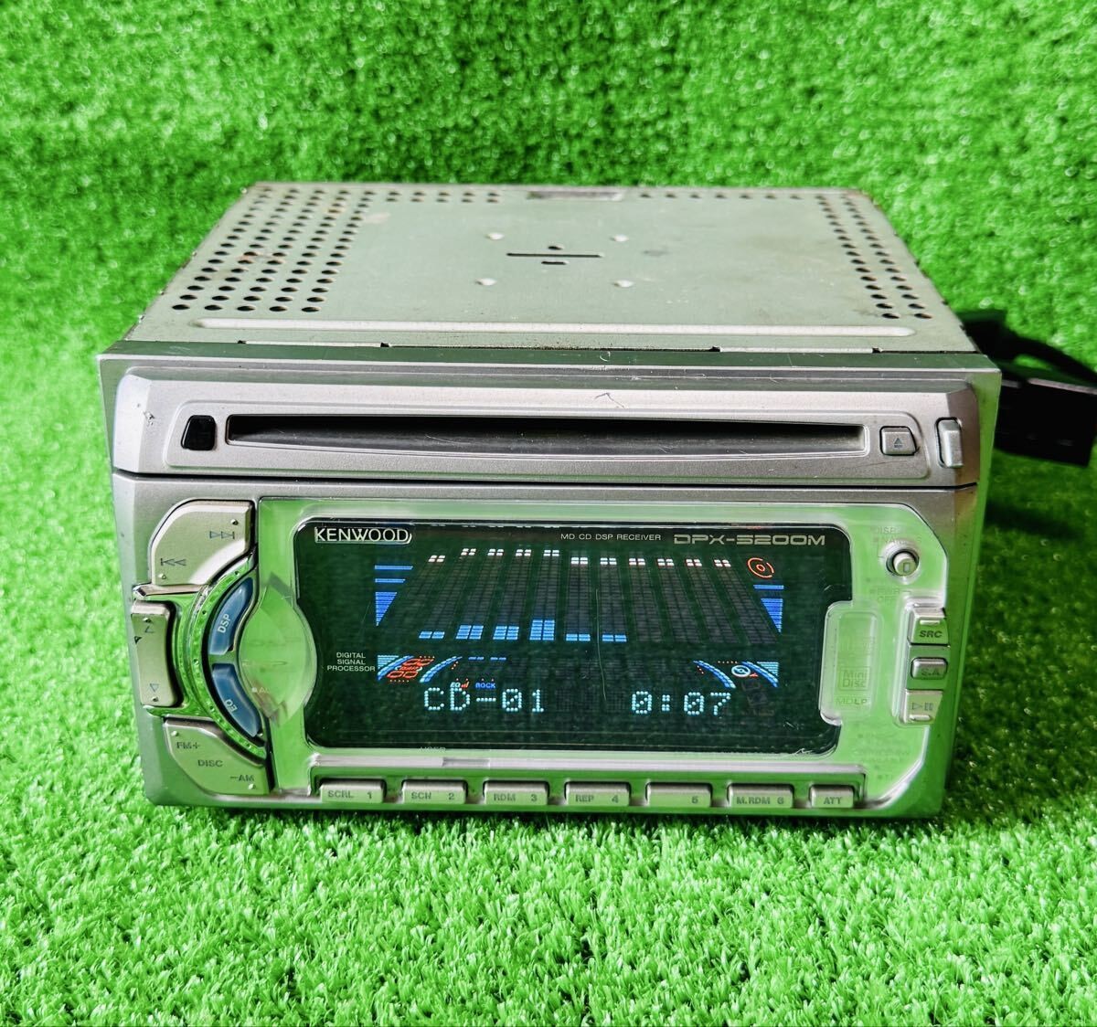 KENWOOD DPX-5200M 2-DIN Car Audio MD CD DSP Receiver Tested and Working Japan