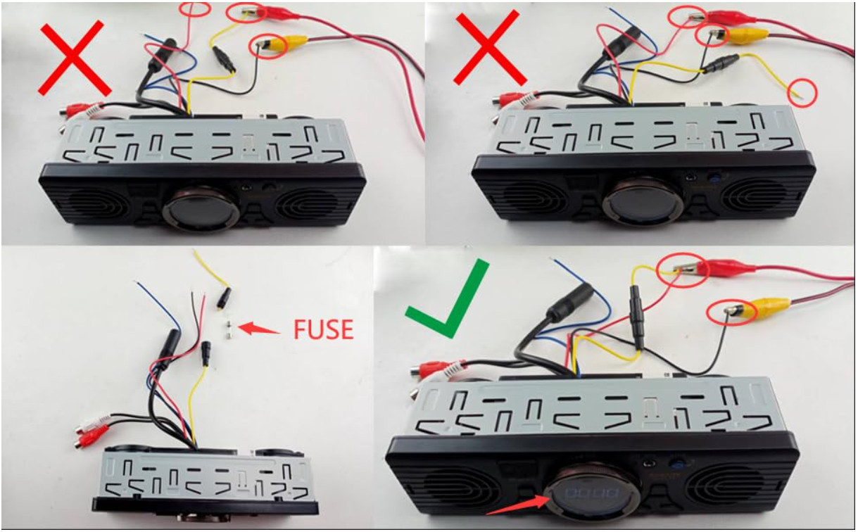 Single 1Din Car Stereo 12V Audio Radio Built-in Speakers Bluetooth FM MP3 player