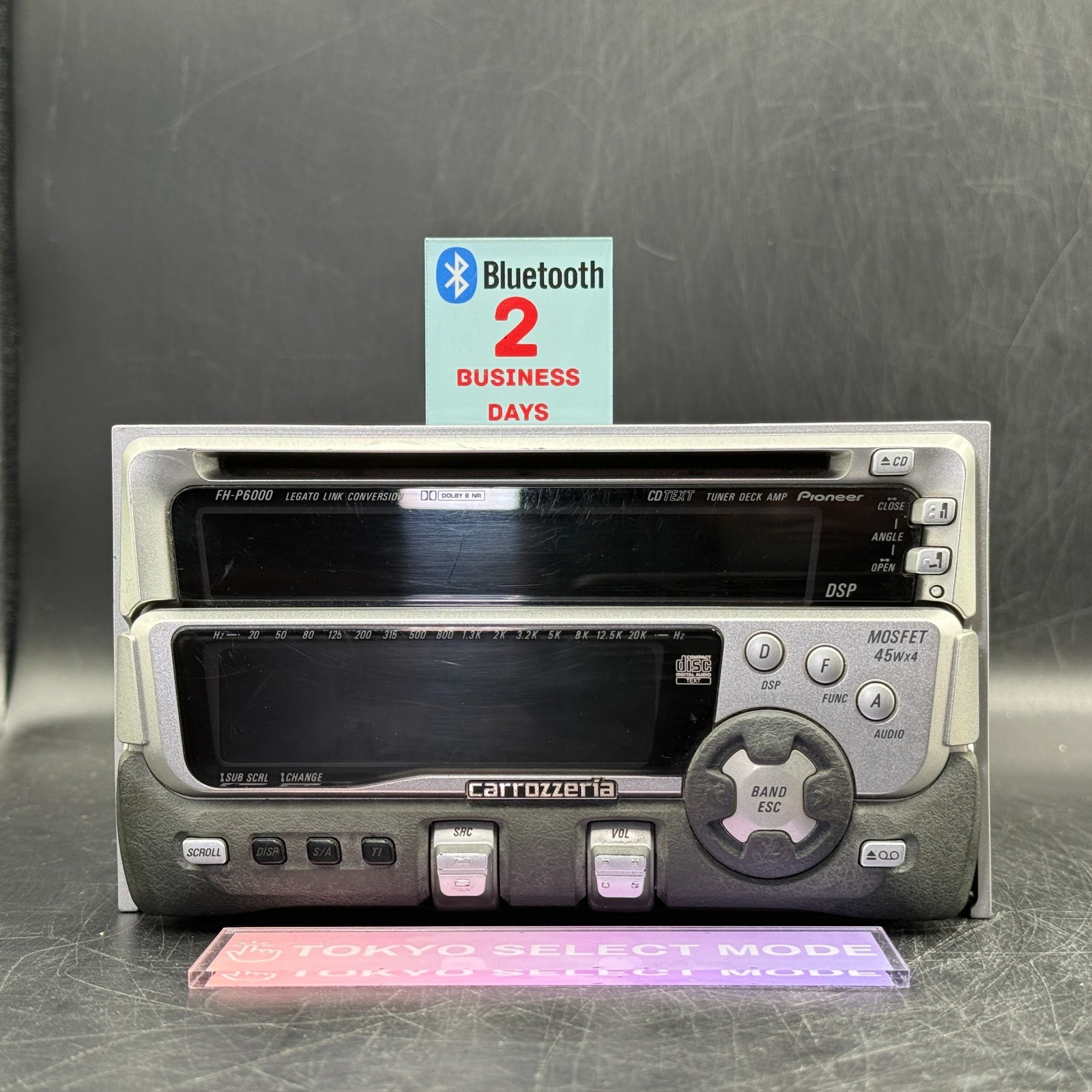 Pioneer Carrozzeria FH-P6000 2DIN Car Audio CD Cassette Bluetooth Player Stock