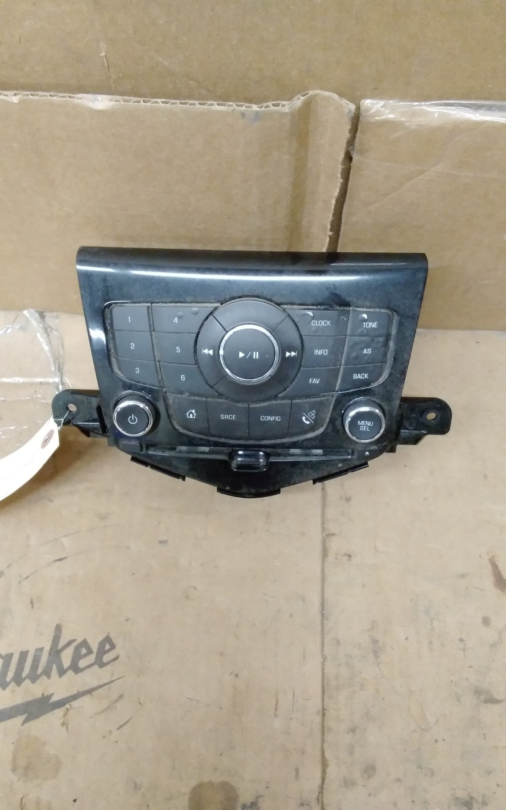 2014 CHEVY CRUZE RADIO CONTROL PANEL ASSEMBLY OPT UFU 95166368