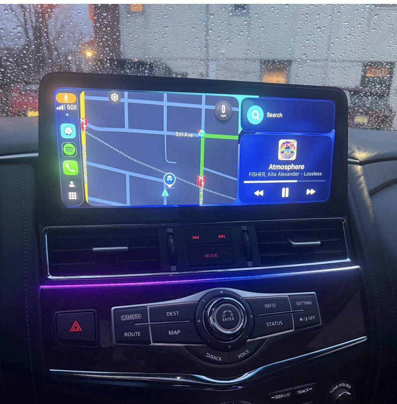 Car Radio Carplay Stereo For Nissan Armada Patrol Y62 Infiniti QX56 QX80 2010-20