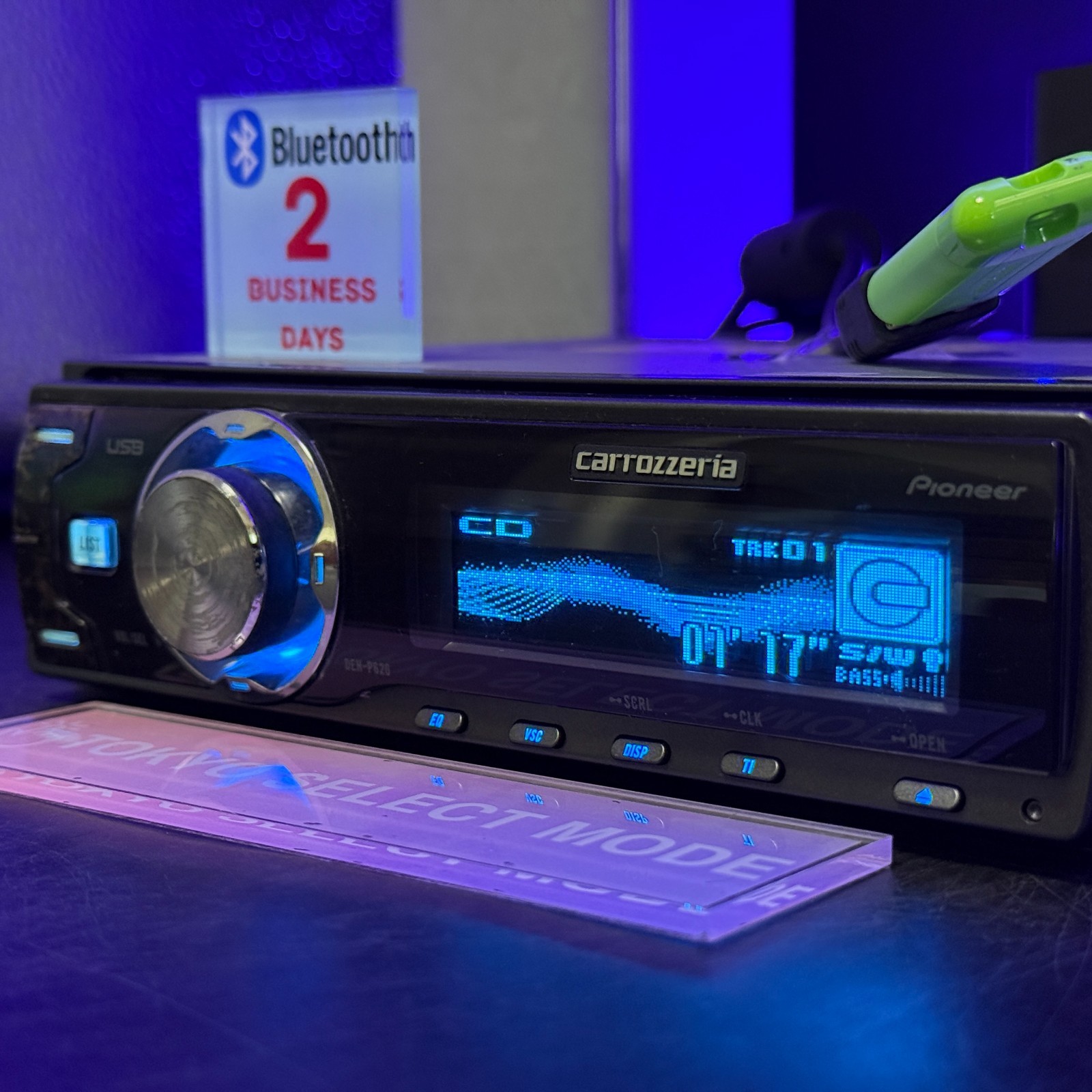 Pioneer Carrozzeria DEH-P620 1DIN Car Audio CD USB AUX Added Bluetooth In Stock