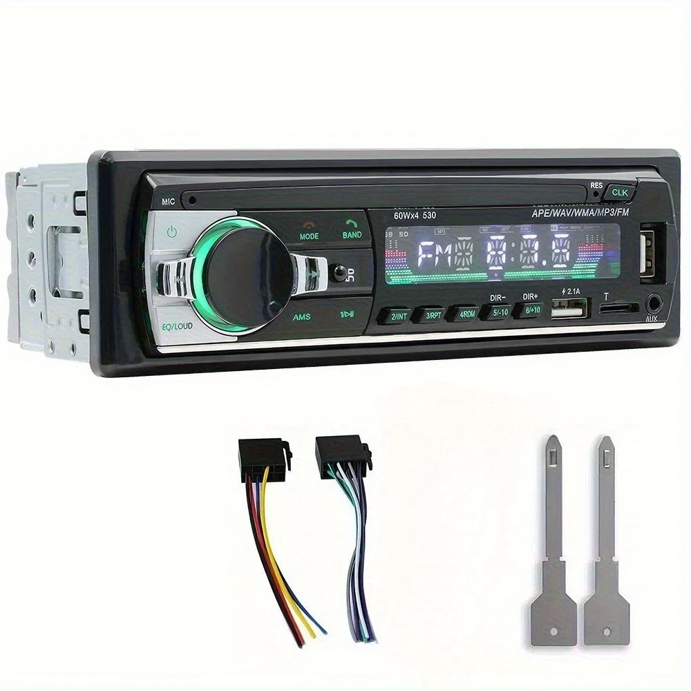 1 DIN DVD CD Car Stereo Radio MP3 Player Bluetooth FM USB AM AUX In-dash RDS