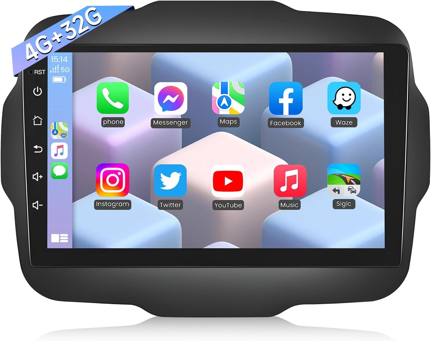 9 Inch Android Radio For Jeep Renegade 2015-2020 8Core 4+64G GPS WiFi Car Play