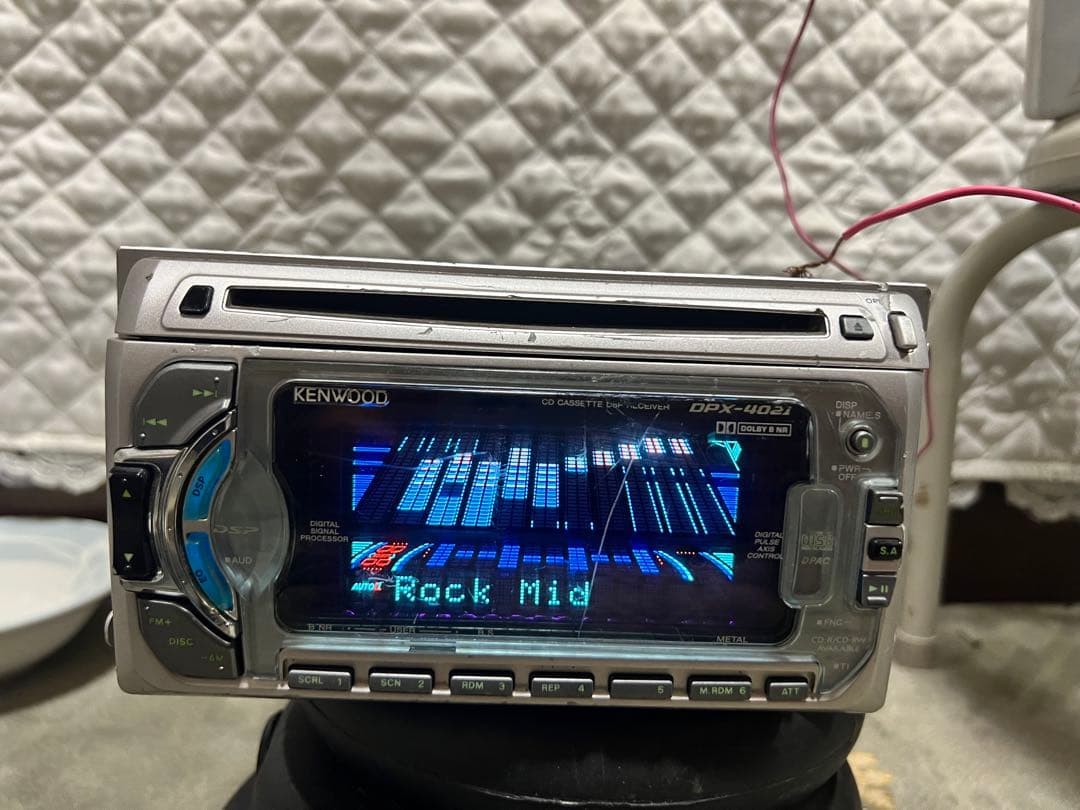KENWOOD DPX-4021 CD Cassette DSP 2DIN Audio Receiver Tested Japan