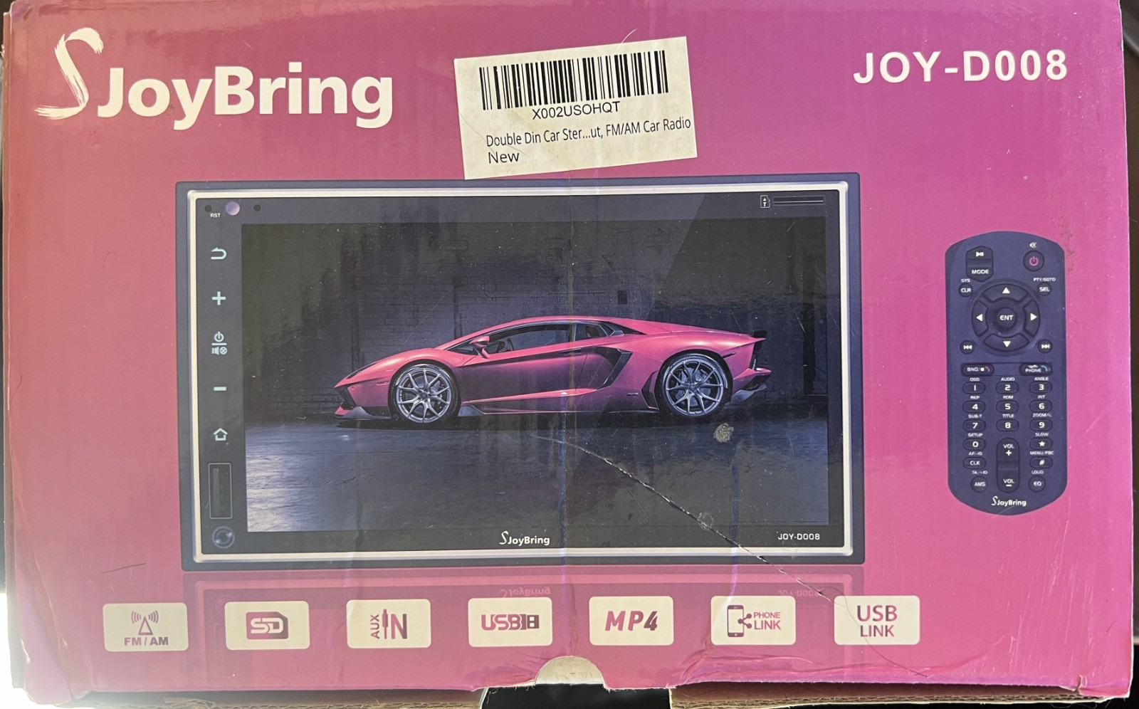 New JoyBring JOY-D008 Double DIN 7″ HD Touchscreen Car Stereo