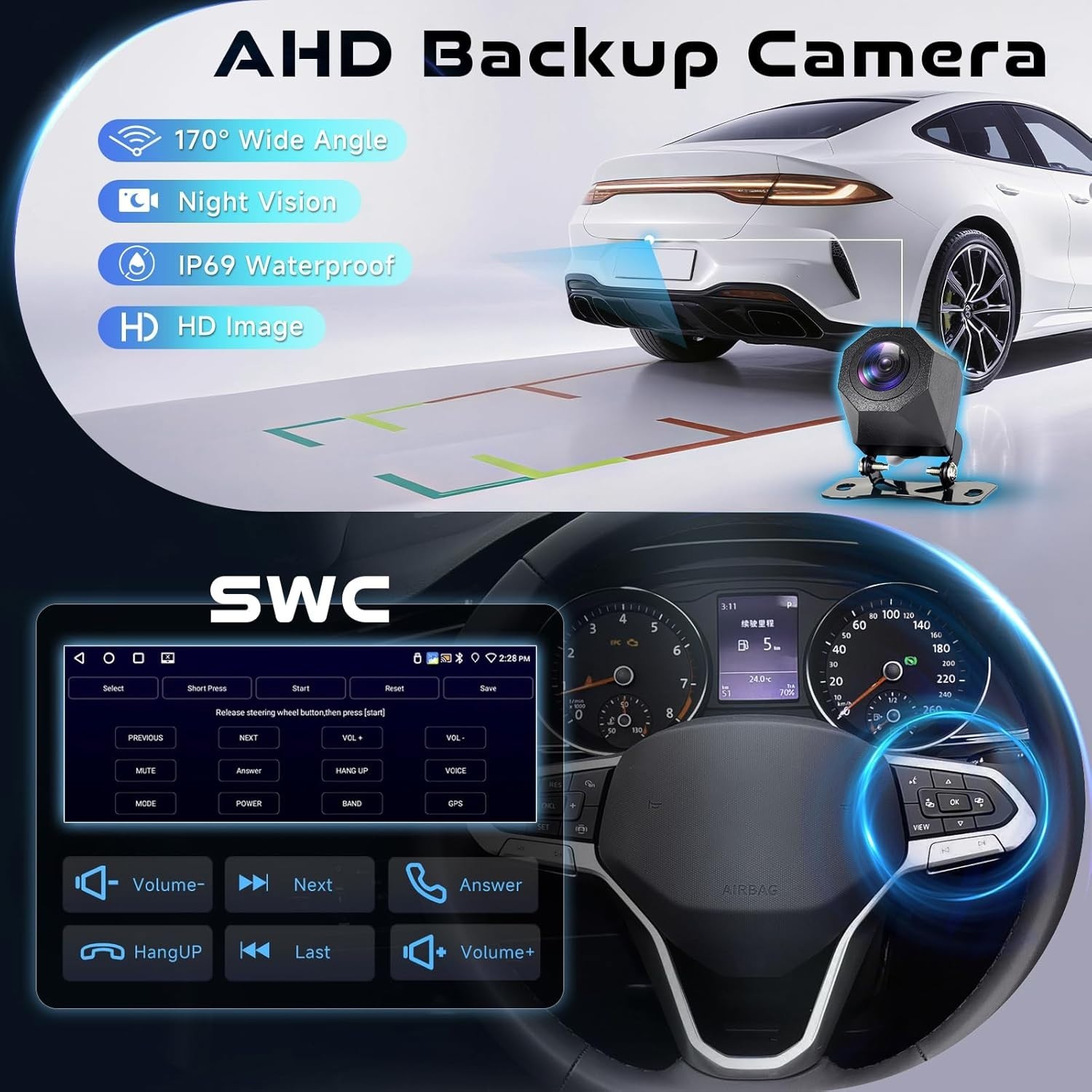 6.86″ 4+64G Android Auto Carplay Dodge RAM Jeep Wrangler Chrysler 300 1999-2007