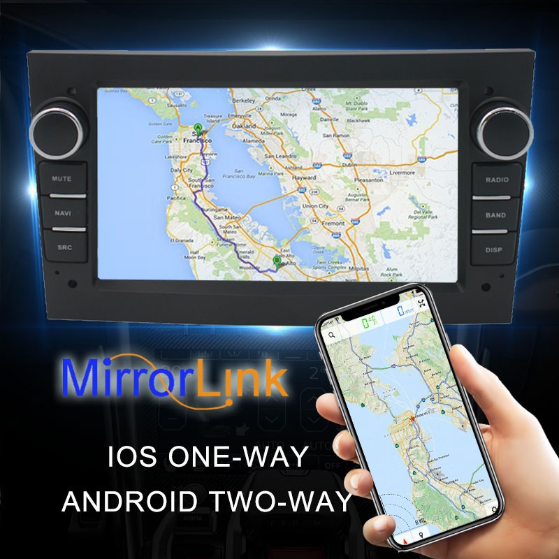 7 Inch Android 9.1 for Opel No DVD Car Radio Built-in Carplay GPS Stereo 2Din