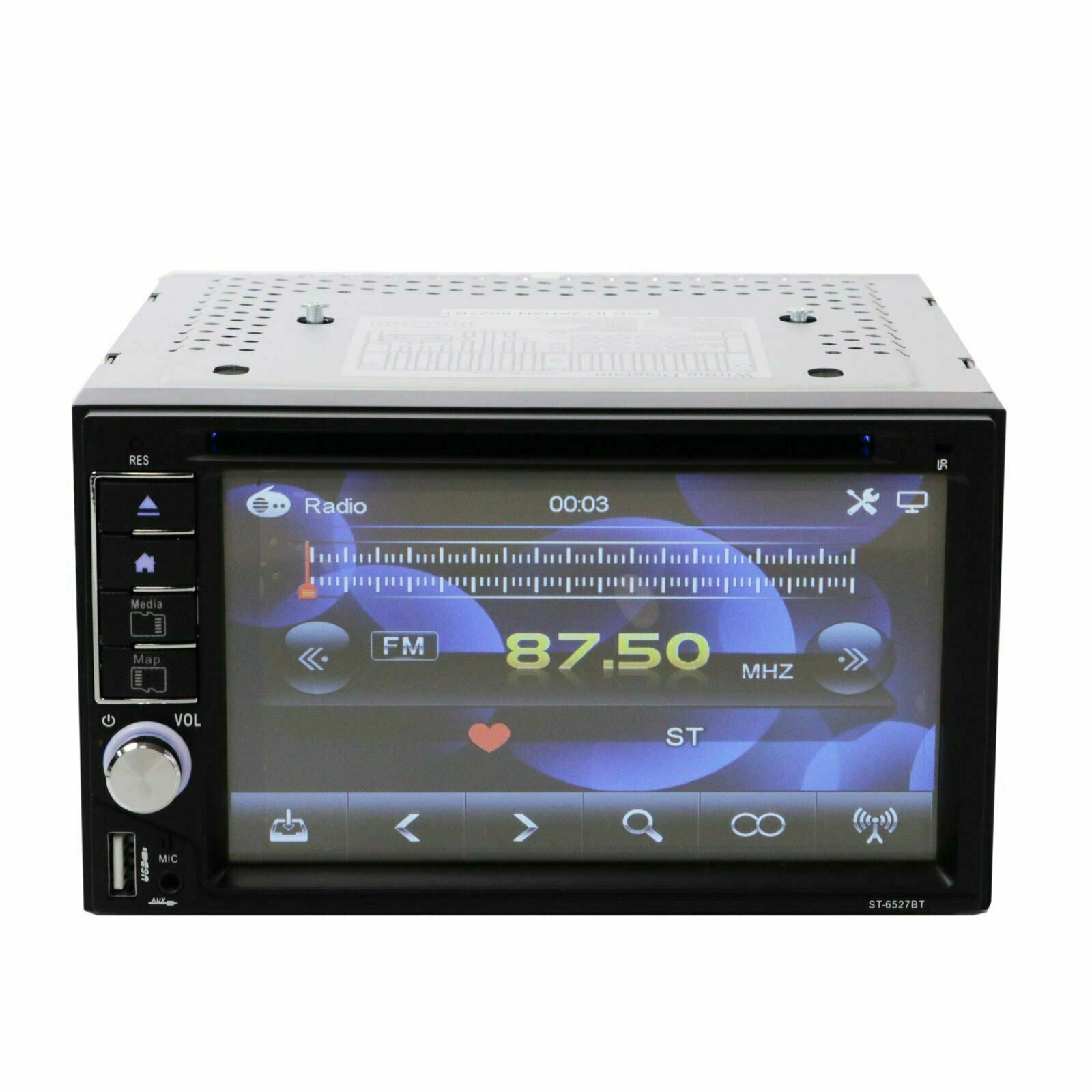 SoundXtreme 2 Din DVD Bluetooth Receiver with DVD/CD/MP3/FM/USB/SD ST-6527BT 2nd