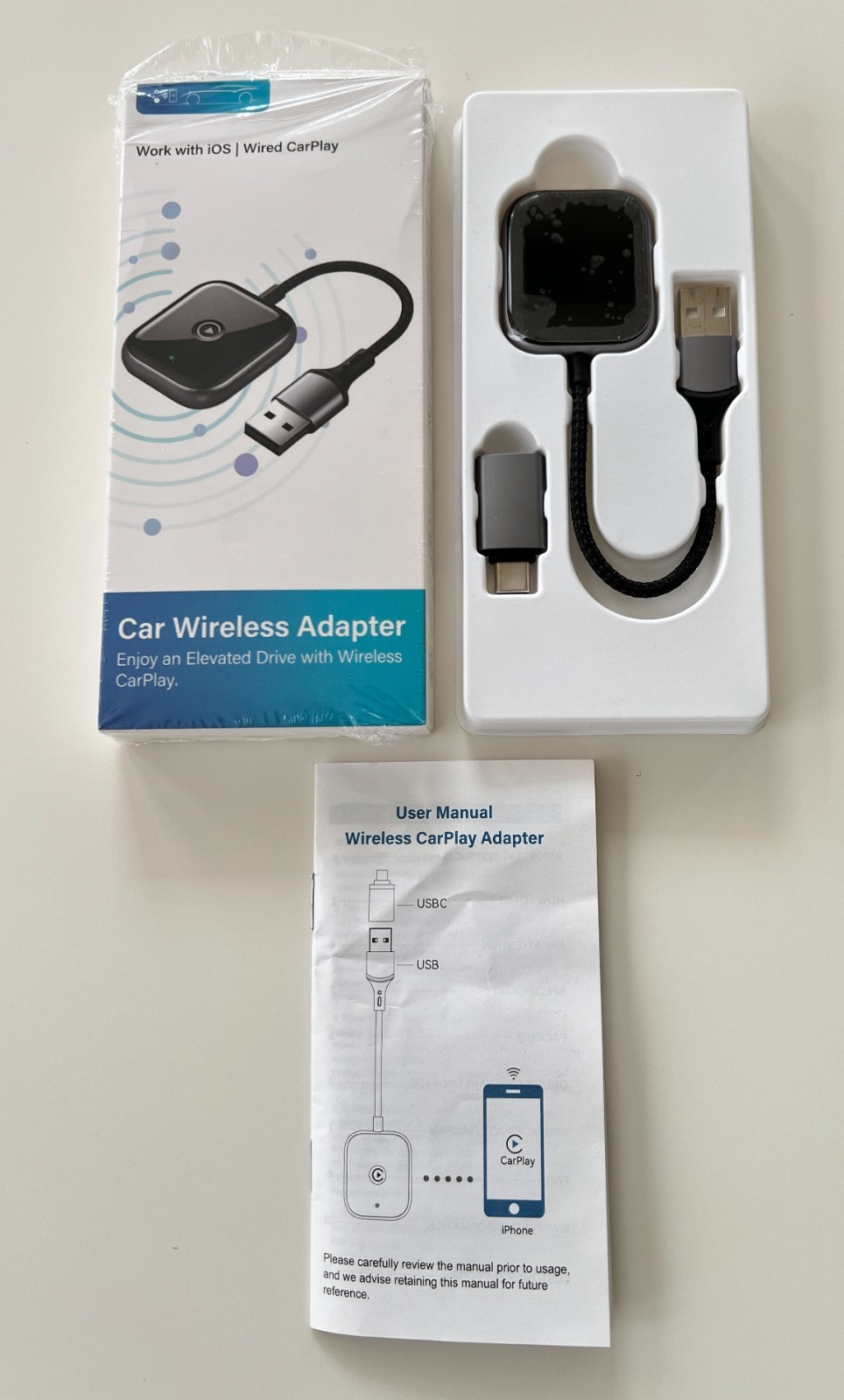 Wireless Carplay Adapter For Apple Carplay, for cars with Built-in CarPlay