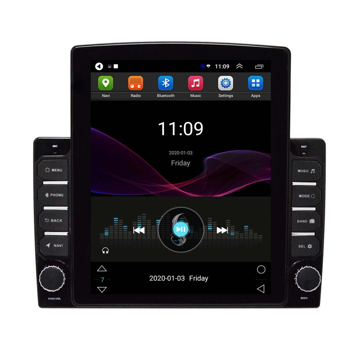 Android 10.1 9.7″ Carplay HD Vertical Touch Screen Car Stereo Radio GPS Wifi MP5
