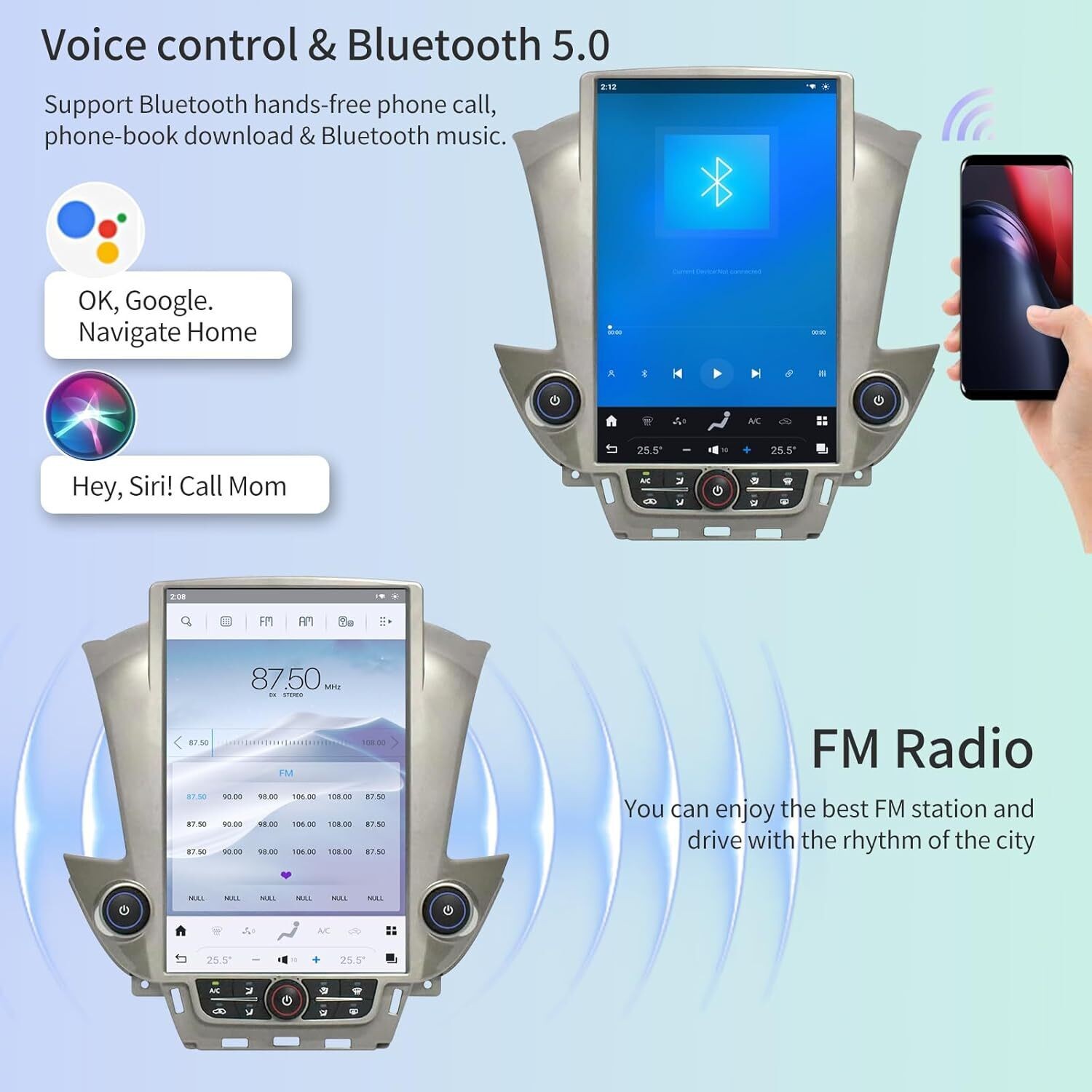 For Chevrolet Tahoe GMC Yukon 2014-2020 14.4″ Android Tesla GPS Radio Big Screen