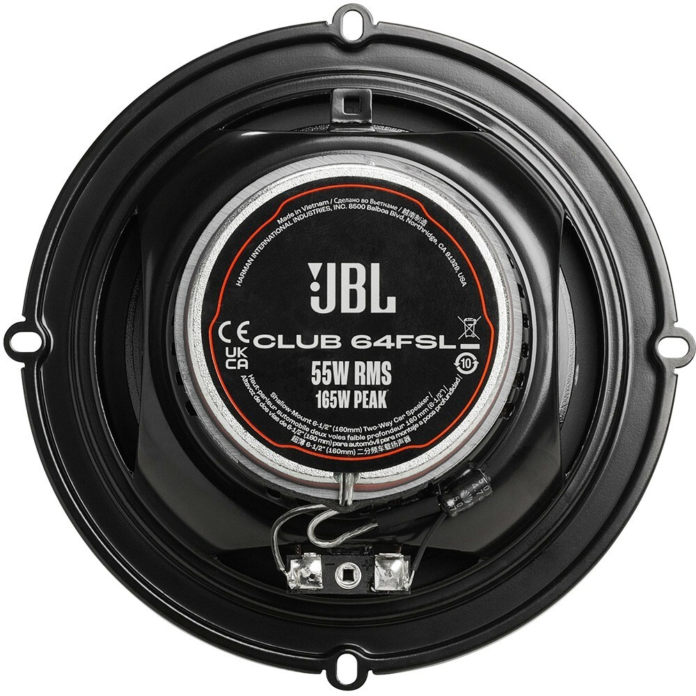 JBL CLUB 64FSL 6.5″ 2-Way 3-Ohm Club Series Coaxial Speakers