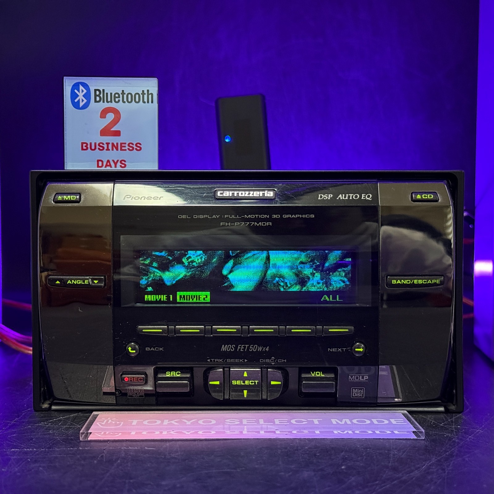 Pioneer Carrozzeria FH-P777MDR 2DIN Car Audio CD MD Bluetooth MD-Rec Player JDM