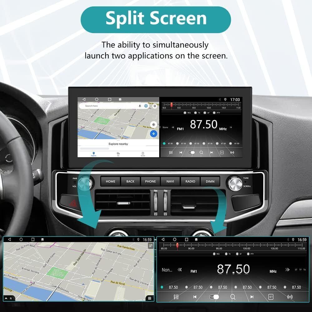 12.3″ HD Car Radio GPS Navi Android 4+32GB For 07-20 Mitsubishi Pajero V93 V97
