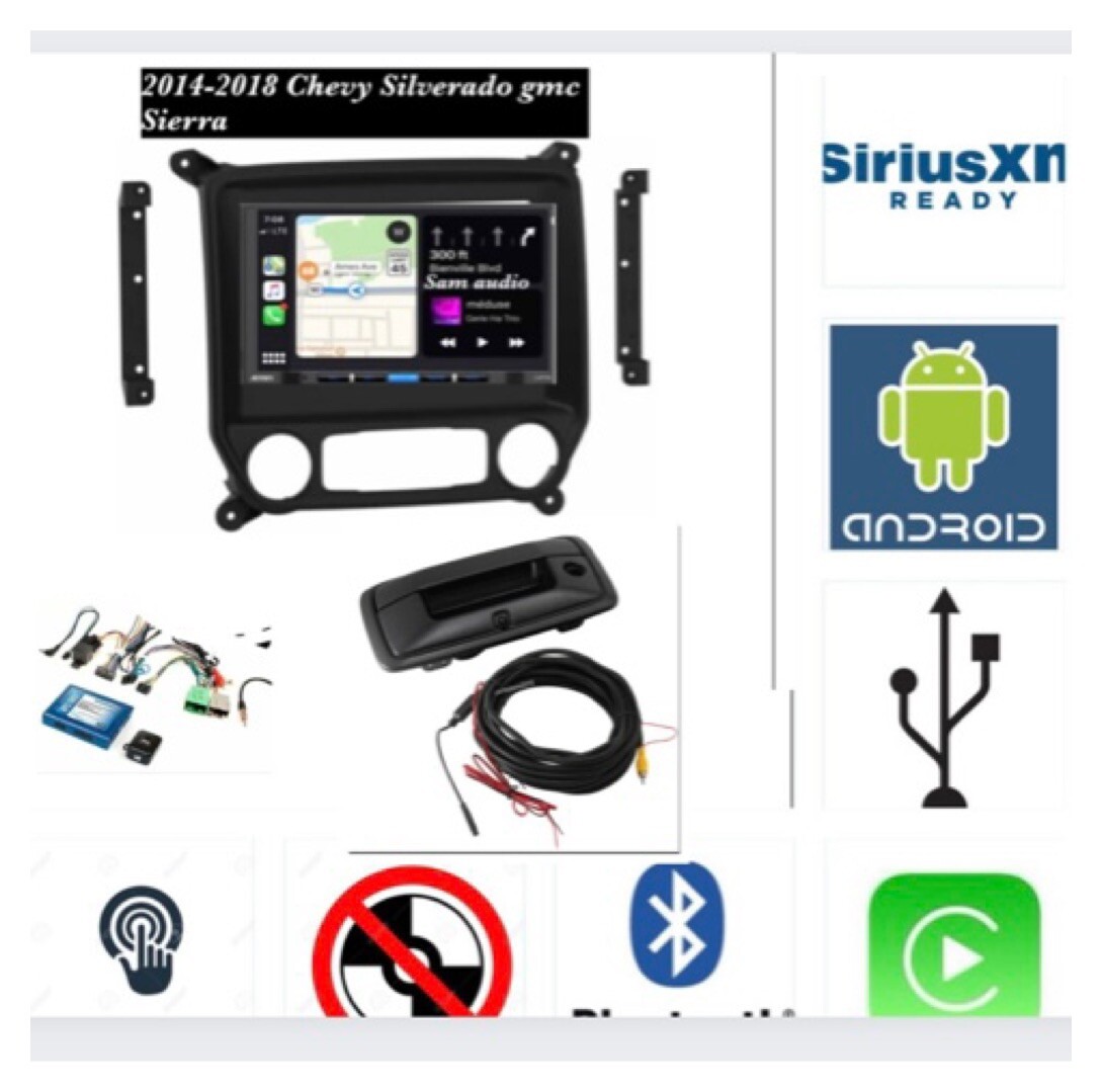 Jensen Stereo Radio Bluetooth W Camera for Chevrolet Silverado Gmc 2014-2018