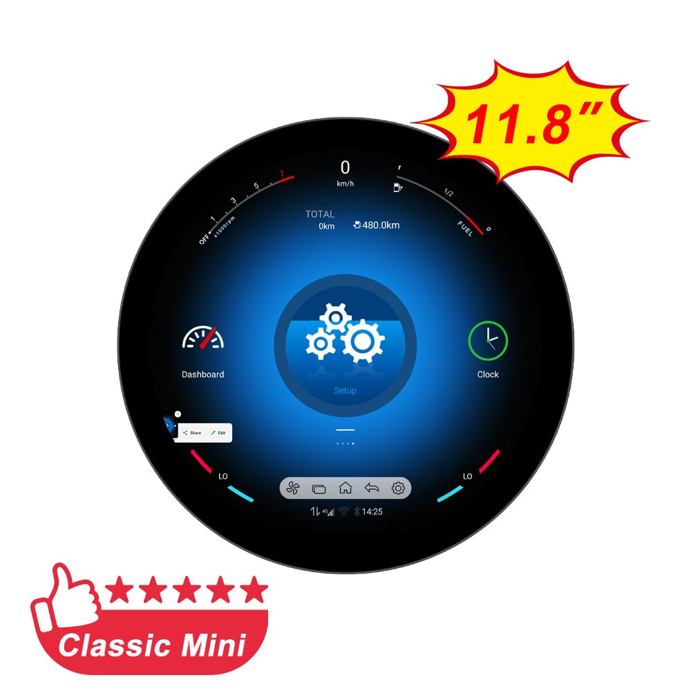 Android For BMW Mini Cooper R56 R60 2007-2014 Car Multimedia Video Player 11.8″
