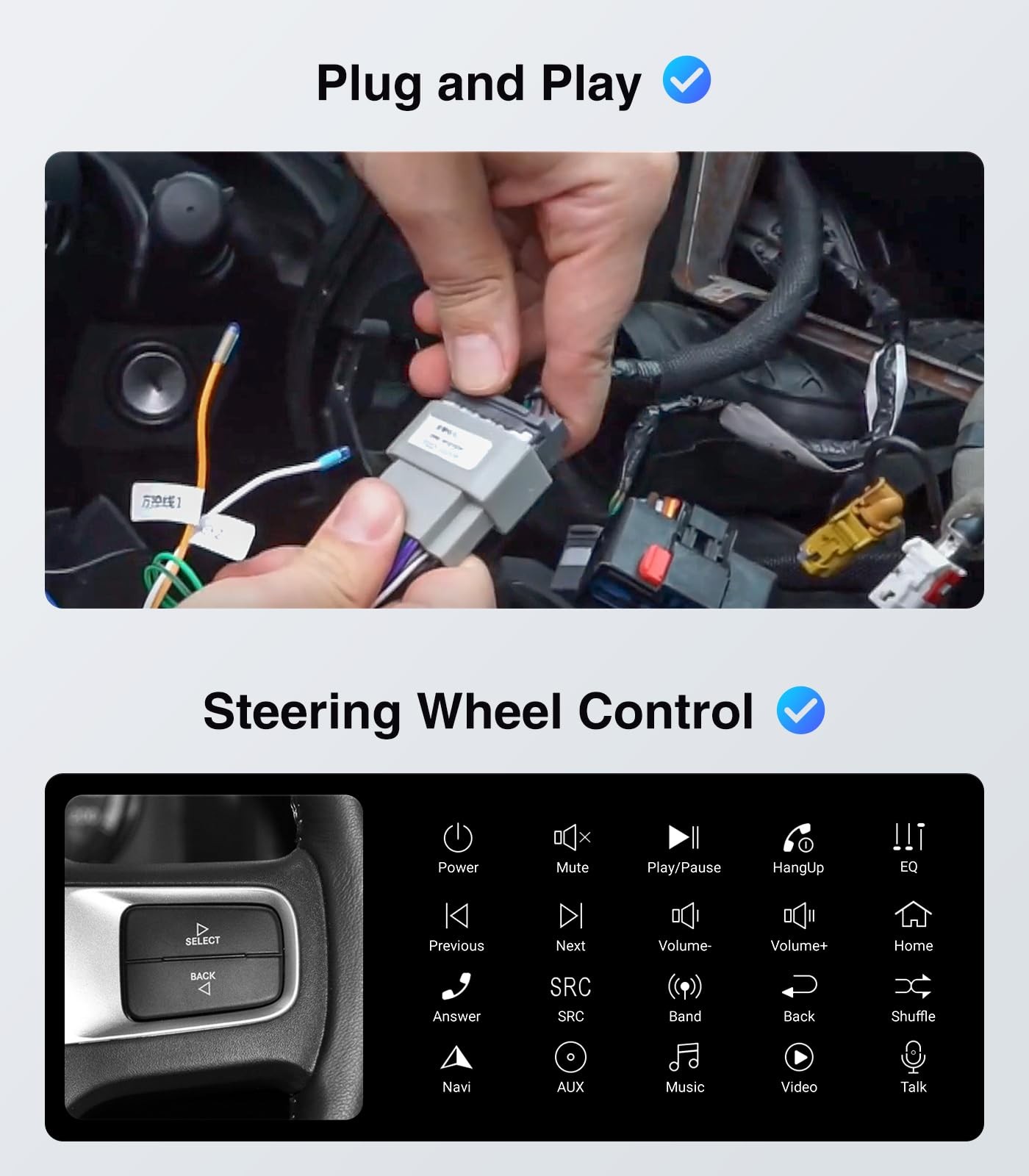 10″ Touchscreen Wireless Carplay Android Auto Stereo for 2006-2012 Dodge Ram