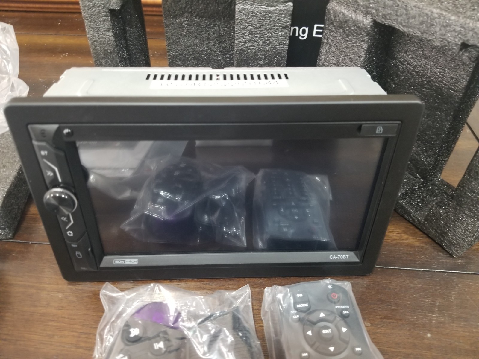 Car Stereo Driving Entertainment US70BT Open Box With Remote And Cables Camera