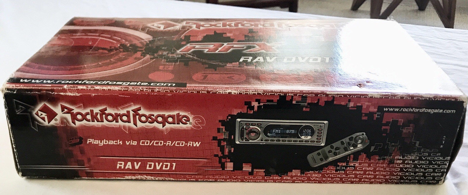 Rockford Fosgate RFX RAV DVD1 car audio/video system. new in box