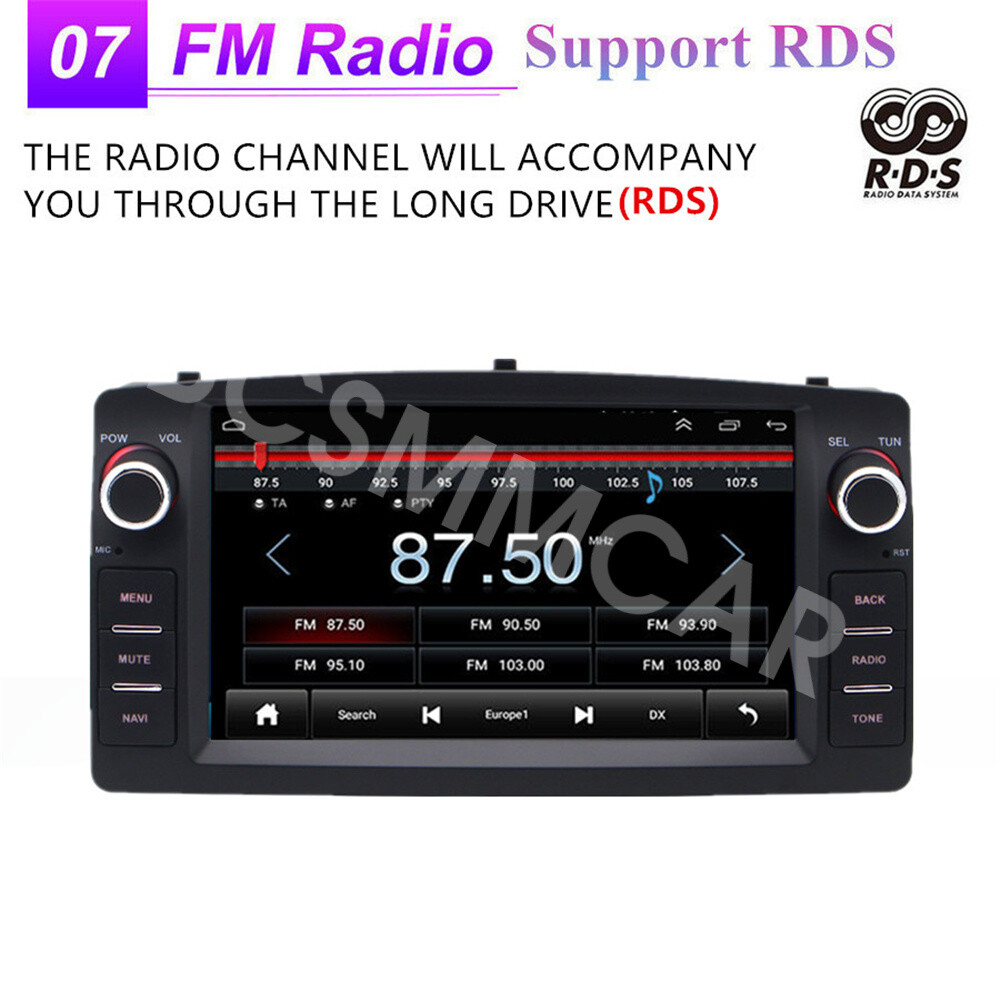 Fit For Toyota Corolla 2003-2008 Double Din Car Stereo Touch Screen Radio Player