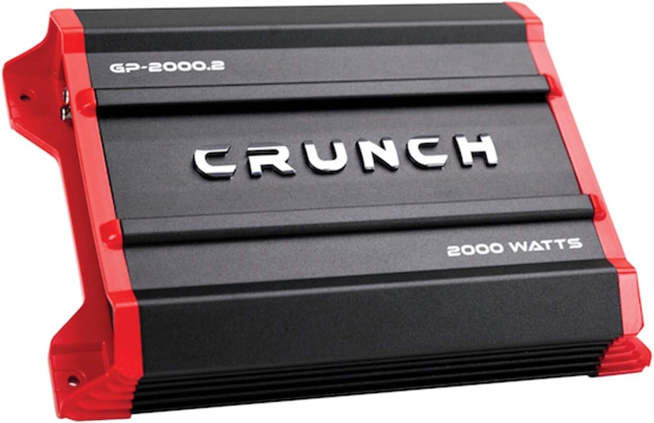 Crunch GP-2000.2 Ground Pounder 2000 Watt 2-Channel Amplifier Car Stereo Amp
