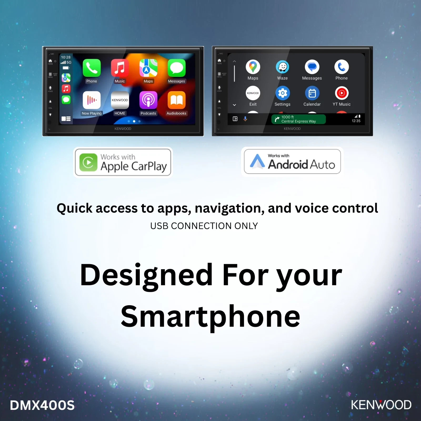 DMX400S 6.8″ Digital Multimedia Receiver W/Apple CarPlay & Android Auto -NEW