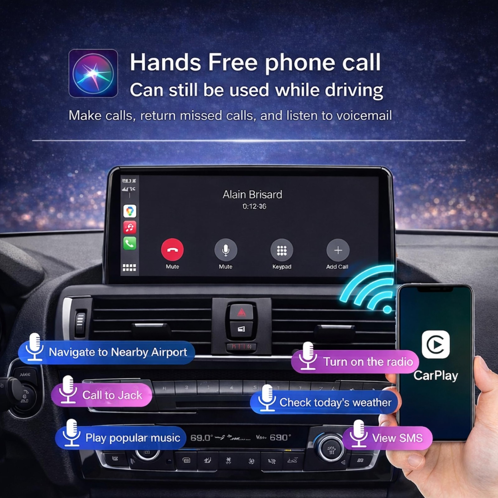 Touchscreen CarPlay Linux Head Unit for BMW F30 F31 F32 F33 F34 F36 F20 F21 NBT