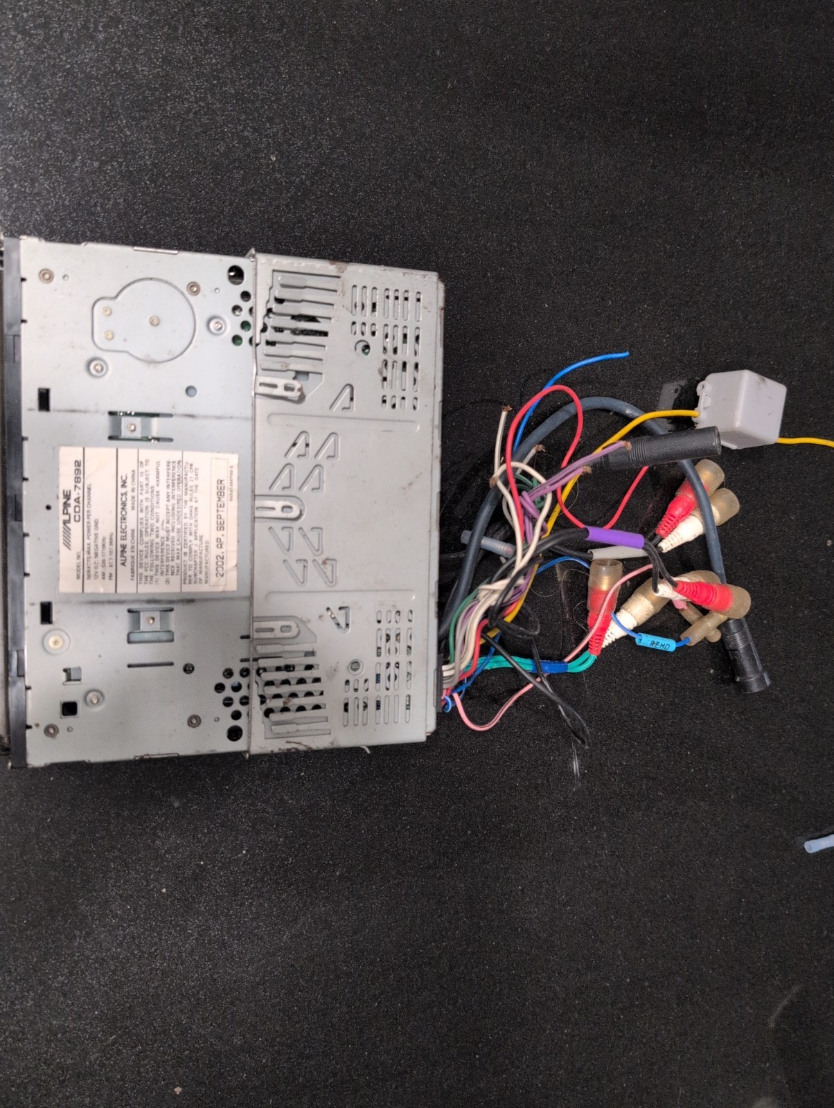 Vintage Alpine CDA-7892 CD Player In Dash Receiver W/ Tuner Module TUA-T020XM (B
