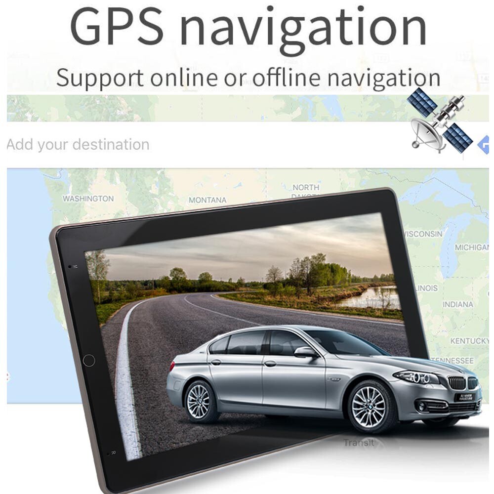 Android 11.0 10.1″ Rotatable Screen Car Stereo Radio GPS Wifi 2Din FM OBD 2+16GB