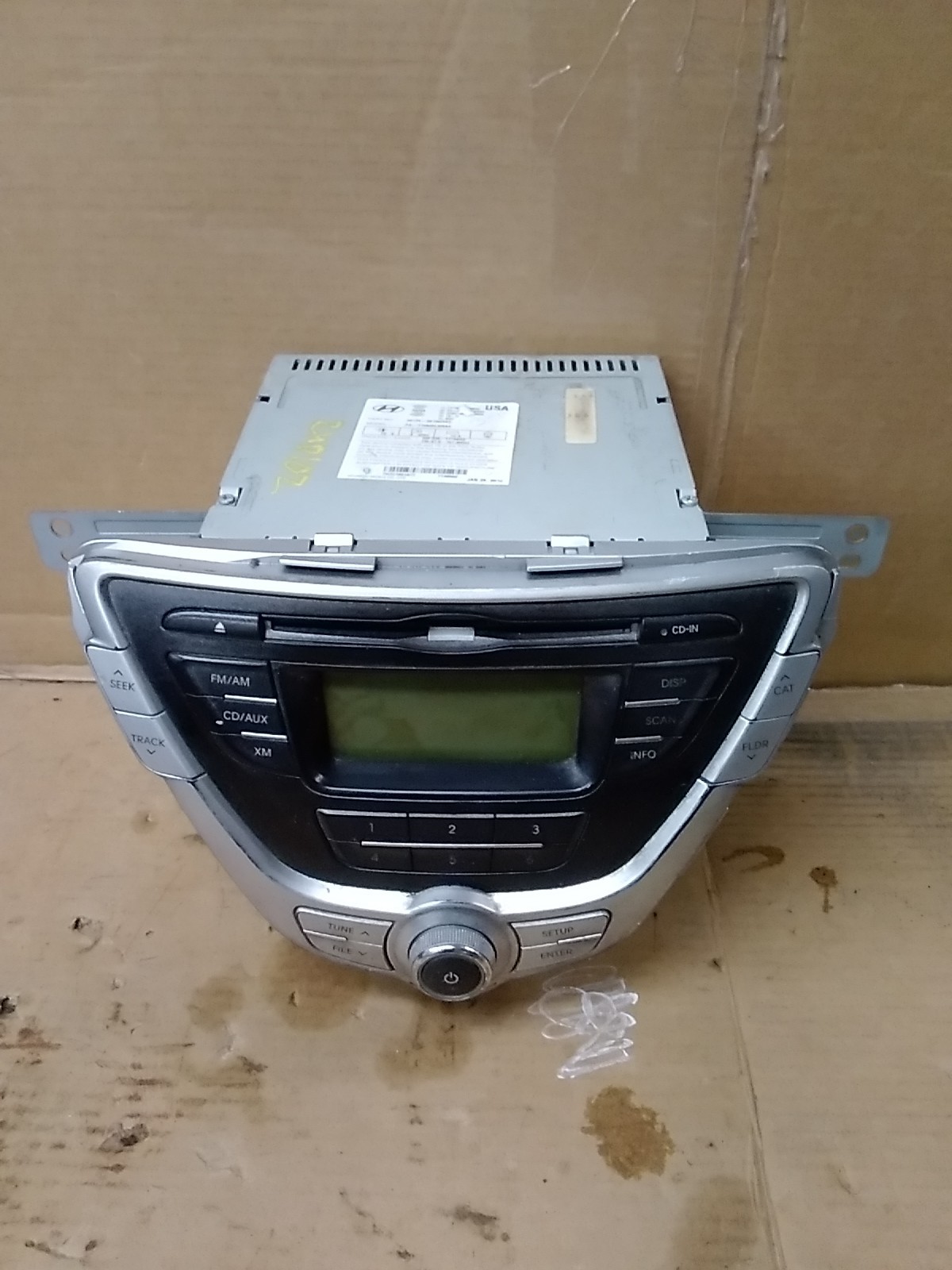 2012 2013 HYUNDAI ELANTRA 4 DOOR USED RADIO AM FM CD MP3 98170-3X150