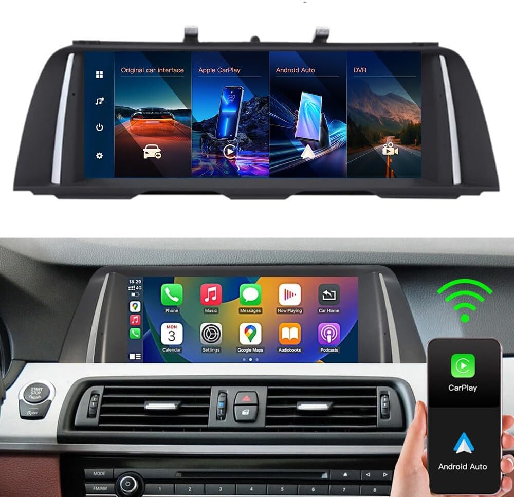 For BMW 5 Series F10/F11 2010-2012 CICCarplay/Android Auto 10.25”