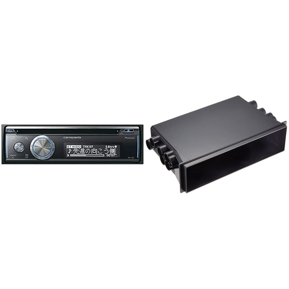 Carrozzeria Car Audio DEH-7100 1DIN & AD-378 Storage Box for D-size Units