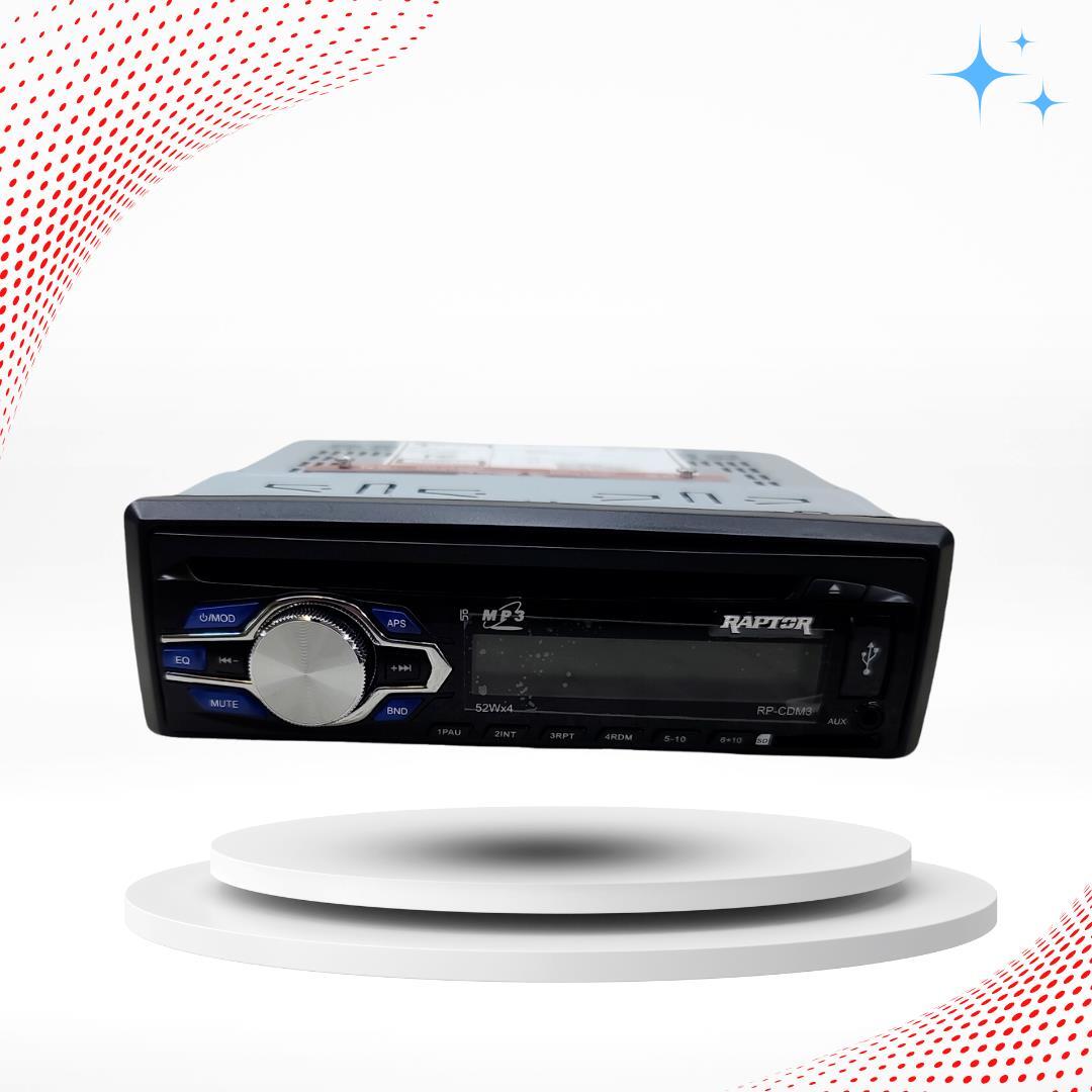 RAPTOR RP-CDM3 HIGH POWER. AM/FM STEREO CD PLAYER 200 WATTS