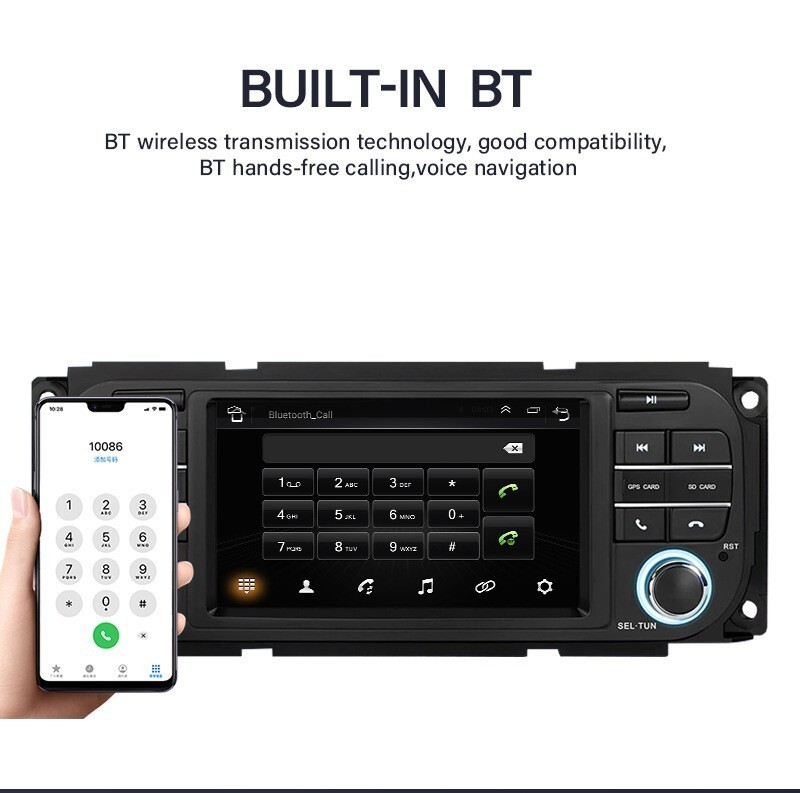 7″ For Jeep Wrangler Dodge Ram Chrysler Android Car Stereo Radio Carplay GPS FM