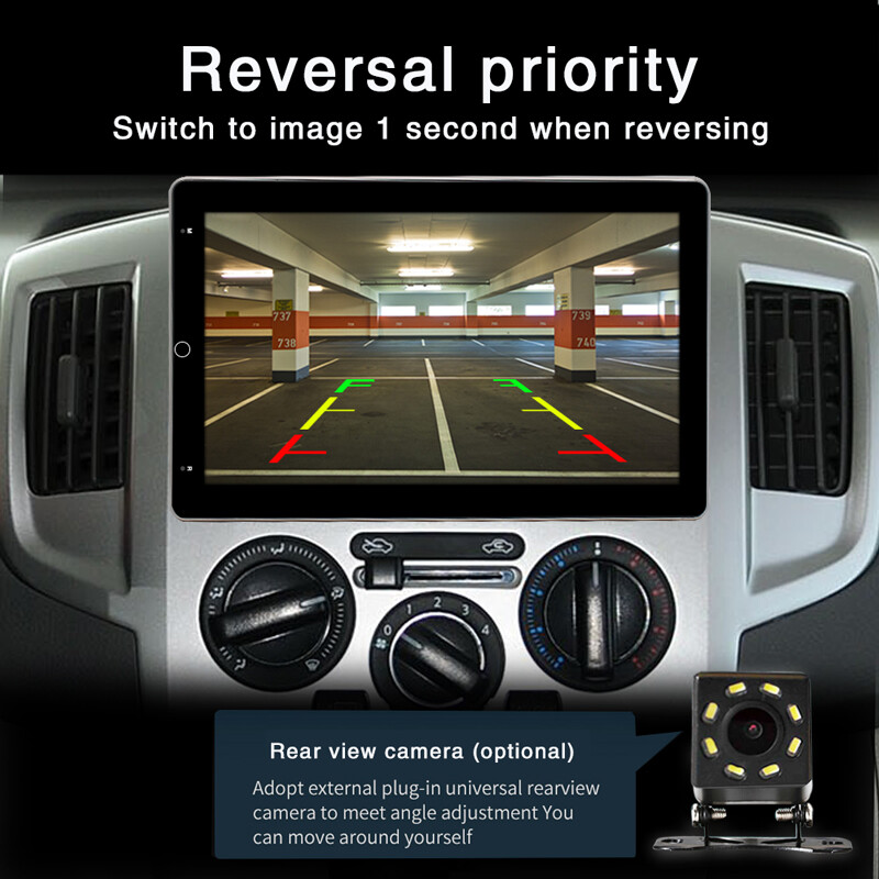 Rotatable 10.1inch 2Din Android 12.0 Car Stereo Radio GPS Navigation WiFi 2+32GB