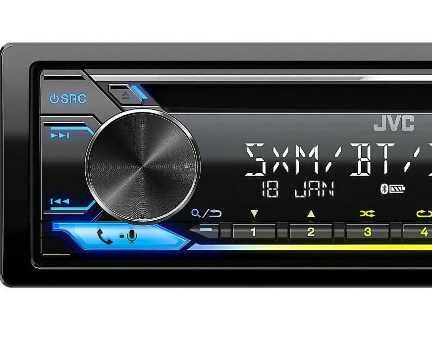 JVC KD-TD91BTS Bluetooth CD Player Android iPhone Alexa Pandora XM USB Aux AM FM