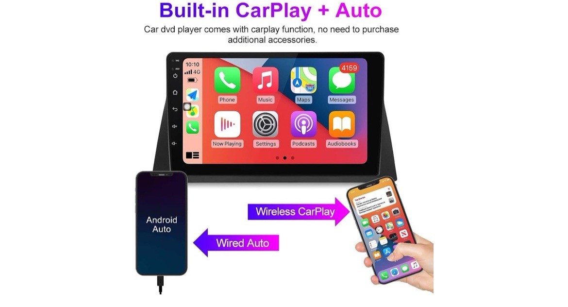 For Honda Accord 8th 2008-2012 10.1″ Android 12 RDS Carplay Car Stereo GPS Radio