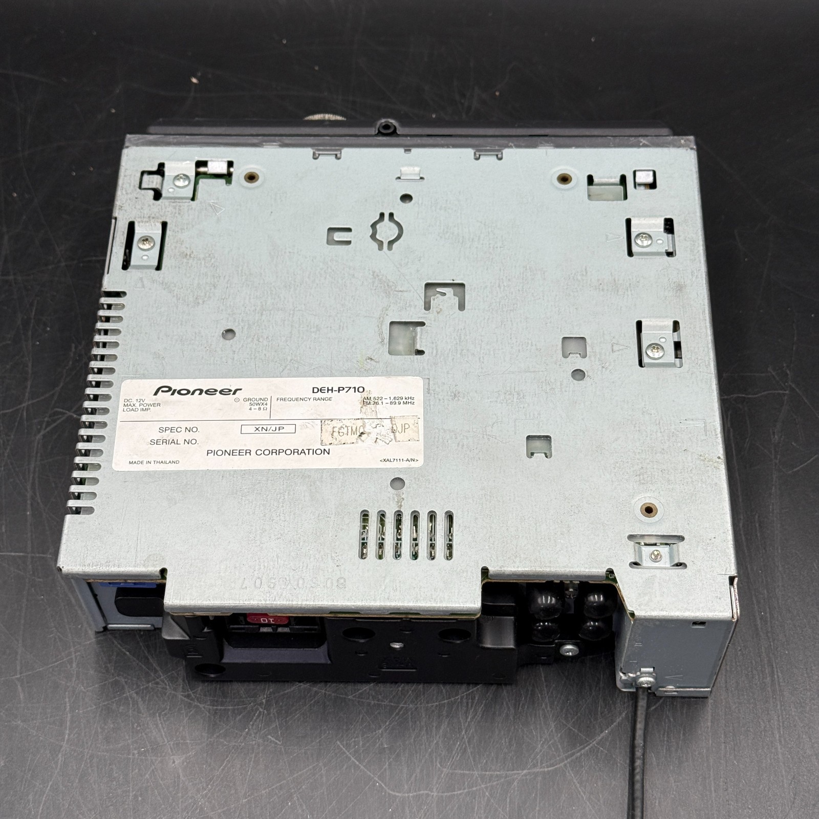 Pioneer Carrozzeria DEH-P710 CD Receiver Car Stereo No Wiring Harness Tested JPN