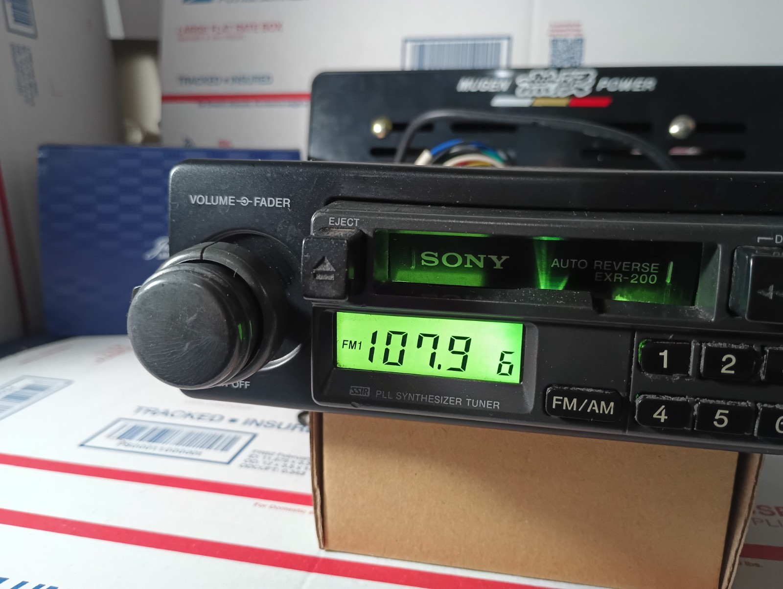 VTG Sony EXR-200 FM/AM Cassette Car Stereo USED AS-IS