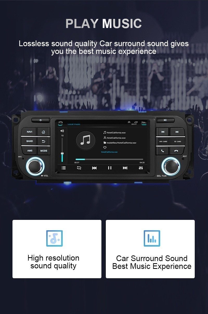 For Jeep Wrangler Dodge Ram Chrysler Android Car Stereo Radio GPS Navi Carplay