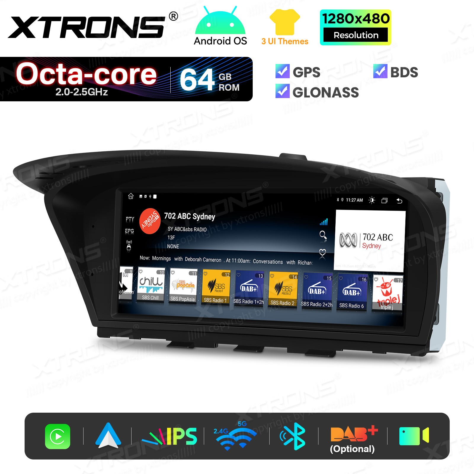 8.8″ Screen Upgrade for BMW 3 5 Series E60 Android 8-Core 64G CarPlay Retrofit