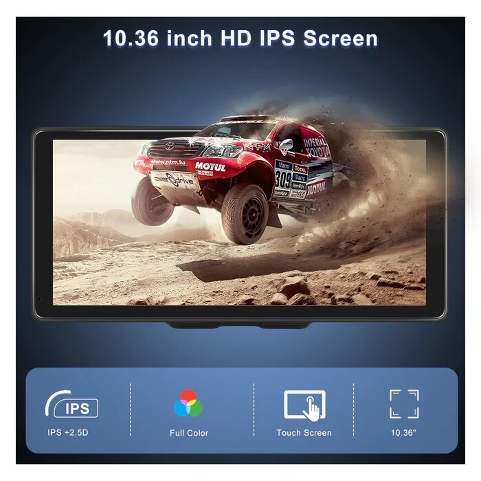 10.26inch 2K Portable Car Wireless Apple CarPlay Android Auto Touch Screen Radio